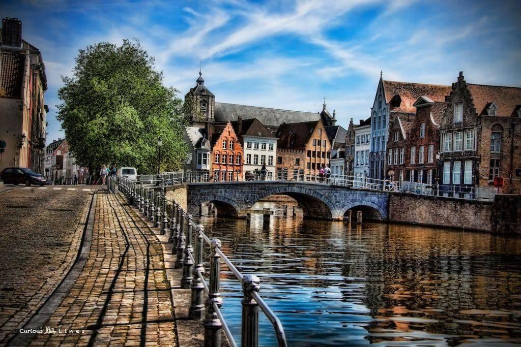Duplex Appertement Met Zicht Damse Vaart @ Brugge Apartment ภายนอก รูปภาพ