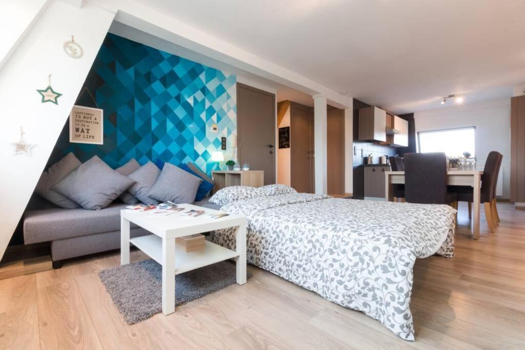 Duplex Appertement Met Zicht Damse Vaart @ Brugge Apartment ภายนอก รูปภาพ